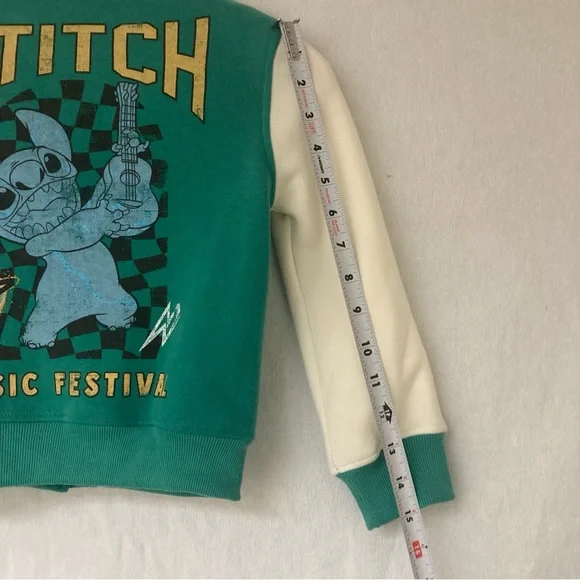 Disney Stitch Kids Toldder Jacket Green/White Sz XS - Picture 10 of 14
